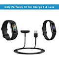 Miniatyrbillede 3 af 3: Oplader til Fitbit Charge 5 / Charge 6 / Luxe, [2-pak, 3,3 ft] Udskiftningsopladningskabel