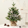 Miniatyrbillede 1 af 4: 50cm Juledekorationer, Miniatyrjultreeset til skrivebord, Realistiske Juletræspynt