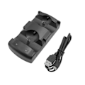 Miniatyrbillede 1 af 5: Opladningsstation til Playstation 3-controllere, 2-i-1 opladningsstation med LED-indikator, kompatibel med Playstation PS3/MOVE-controllere