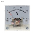 Miniatyrbild 1 av 10: DC-voltmeter Analog panelmätare 0-30V 0-30V 0-30V 0-30V