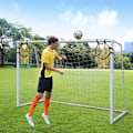 Miniatyrbillede 2 af 5: Fodboldtræningsnet 1/2 stk Netfodboldtræningsmål Netmål Ungdom Fri sparktræning Skydning Fodbold Topshot 2 stk