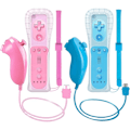Miniatyrbillede 1 af 5: 2-pak trådløs håndkontrol og Nunchuck til Wii og Wii U-konsol