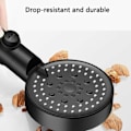 Miniatyrbilde 4 av 5: Diyxisk 5-modus vannsparende dusjhode, justerbart dusjhode, en-knapps stopp, høytrykksbaderom Universal (svart)