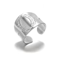 Miniatyrbilde 1 av 6: Punk Stil Geometriske Store Ringer Rustfritt Stål Justerbare Brede Ringer For Rock Kvinner Menn Smykker anillo hombre Camel Camel Resizable