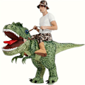 Miniatyrbillede 1 af 2: (Specialtilbud) Oppustelig Dinosaur Dukke Kostume Børn Halloween Rekvisitter Sjov Tyrannosaurus Rex Alien Tøj Julekostume_NA