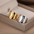 Miniatyrbilde 5 av 6: Punk Stil Geometriske Store Ringer Rustfritt Stål Justerbare Brede Ringer For Rock Kvinner Menn Smykker anillo hombre Camel Camel Resizable