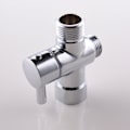 Miniatyrbillede 2 af 2: (Specialtilbud) INF 3-vejs T-stykke med afspærringsventil til badeværelse