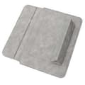 Multifunksjonelt datamaskinetui usynlige magneter stativ, vannavstøtende lær notebook beskyttelse for bærbar PC beskyttelse lysegrå light gray