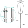 Miniatyrbillede 4 af 5: W10490648 Håndmixer Turbo Piskeris til KitchenAid Mixer Erstatning - Bland Supper, Smoothies, Shake silver