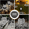 Miniatyrbillede 3 af 5: 4 stk solcellelamper med LED-lys, solcellelamper, LED-solpanel lygtetop