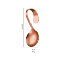 Pikkukuva 1 / 10: Kaareva Kahva Lusikka Annoslusikat ROSE GOLD PYÖREÄ PYÖREÄ Rose Gold Rose Gold Circular-Circular