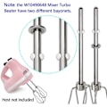 Miniatyrbillede 5 af 5: W10490648 Håndmixer Turbo Piskeris til KitchenAid Mixer Erstatning - Bland Supper, Smoothies, Shake silver