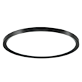 Miniatyrbilde 1 av 3: Ultratynn LED-taklampe med indirekte bakgrunnsbelysning, integrert 24W LED-plate, Ø27cm taklampe