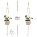 Miniatyrbild 5 av 5: 2 st Macrame växt hängare hängande planter korg, stil 2