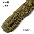 Stærkt Elastisk Reb Elastik KHAKI 3MM - lager Khaki 3mm Khaki