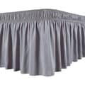 Sengetæppe Silkeblødt Luksuriøst Omslag Sengetæppe Let Pasform Selv Ikke-blegende Flæser Elastisk Grå Grå Grey Grey XL