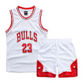 Miniatyrbild 1 av 5: Michael Jordan #23 Chicago Bulls Basketbolltröja Set Barn Ungdom Uniform W Vit - Perfekt Vit-Xin White L (140-150CM) White