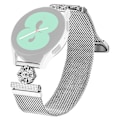 Miniatyrbillede 1 af 5: Type A Garmin Fenix 6S Milanese rem, blomstermønster, rustfrit stål, magnetisk mesh-urrem