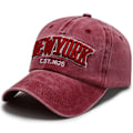 Miniatyrbillede 4 af 5: Cap i vasket bomuld til mænd forår sommer NEW YORK Retro brevbroderi Snapback-kasketter til kvinder Blød Top Trucker Dad Hats Khaki Justerbar