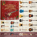 2025 Julekalender Dekoration Acrylic Flat Guitar