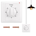 Miniatyrbild 1 av 5: Countdown Timer Switch: 60 Minuters Timer Brytare, Vattentät, Ytmonterad Fläktbrytare för Badrum.