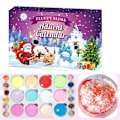 Miniatyrbillede 1 af 5: Julkalender DIY Fluffy Slime Kit Nedtællingskalender