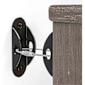 Miniatyrbilde 1 av 5: 6 stk Møbelankere Sett For Barnesikkerhet, Møbelstropper Brukes For Å Forhindre Fall Og Tippbeskyttelse, Kommode Eller Skap Til Veggankere black 12 pcs black