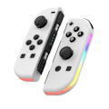 Pikkukuva 1 / 5: (Erikoistarjouksia) Käsikonsoliohjain LED yhteensopiva JoyCon Nintendo Switch Valkoinen