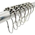 Duschdraperikrokar, 14-pack rullkulor duschdraperiringar för badrumsgardinstänger