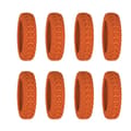 8-pack Hjulskydd för Resväska orange