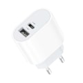 Miniatyrbilde 1 av 2: (Spesialtilbud) Dobbel Port Hurtiglader USB-C for iPhone 11/12/13/14,15, Samsung