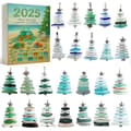 2025 Julekalender Dekoration Acrylic Flat Ocean Glass
