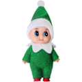 Miniatyrbild 4 av 5: 6 st Mini Baby Tomtar Dockor Jultomte Mini Tomtar Plysch för Flicka Pojke Barn 7cm