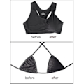 Miniatyrbilde 4 av 5: 3 par BH-puter Bikinituter BH-innlegg Push-up Pad, trekantform