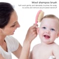 Miniatyrbillede 5 af 5: IC Baby Hårbørste Nyfødt Baby Gaver Baby Uld Blød Shampoo Børste H37 pink
