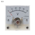 Miniatyrbillede 1 af 10: DC Voltmeter Analogt panelmeter 0-50V 0-50V 0-50V 0-50V