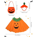 Pikkukuva 2 / 5: Halloween-Pumppukostyymisetti Aikuisten Pumppuponcho