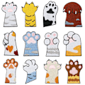 Miniatyrbillede 4 af 5: 33 stk. Kat broderi-lapp, hvalpe broderi-lapp, kat lapp, co