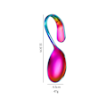 Pikkukuva 1 / 10: Kaareva Kahva Lusikka Annoslusikat MONIVÄRINEN OVALI OVALI Monivärinen Multicolor Oval-Oval