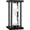 Sandtimer 30/60 minuter, sandtimer i trä, kreativ G 30 minuter vit sand
