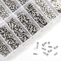 Miniatyrbilde 5 av 5: 1000 stk Micro Brilleform Mini Solbriller Sortiment Skruer Klokker Mutter Repareringssett for Rustfritt Stål Skruer