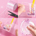 Miniatyrbild 3 av 3: 4-pack nanotejp bubbelleksaker, spårlös nanotejp för bubbeltillverkning, klar multipurpose klar+blå
