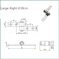 Miniatyrbilde 1 av 8: 360 Graders Dreiemoment Hengsel Lite Metall Dempende Hengsel 12 12 12 12