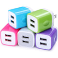 Miniatyrbillede 1 af 2: (Specialtilbud) USB Væglader Adapter, 5-pak 2.1A Hurtig Opladning med Dobbelte Porte