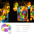 Pikkukuva 2 / 5: Sateenvalot, 2 kpl 50 LED:n paristoilla toimivia kuparilankavaloja häihin, jouluun, puiden koristeluun (5M/16ft 50kpl/monivärinen) color