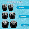 Miniatyrbild 5 av 5: (Labor Day-kampanj!) 6-pack 3 storlekar Pool Vinterförslutningsplugg för Poolhål, Expansionspluggar för ovanjordspoolskimmer - I lager