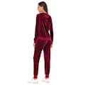 Miniatyrbilde 4 av 5: (Labour Day-kampanje!) Treningssett for kvinner, 2-delt Velour Sweat Outfits RØD RED XL RED