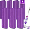 Moppepuder Refill - 7 Stykker - Moppe Refill - Mopper - Våd & Tør til Hjemmerengøring - Genanvendelige Moppepuder