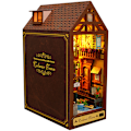Miniatyrbillede 1 af 5: NY Book Nook Kit Fransk By DIY Dukkehustandsbogsbyggesæt Hjem