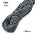 Stærkt Elastisk Reb Elastik GRÅ 4MM - spot salg Grå 4mm Grey